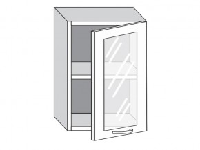 1.50.3 Шкаф настенный (h=720) на 500мм с 1-ой стекл. дверцей в Пласте - plast.mebel74.com | фото