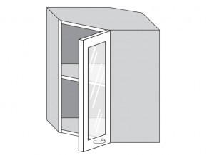 1.60.3у Шкаф настенный (h=720) угловой на 600мм со стекл. дверцей в Пласте - plast.mebel74.com | фото
