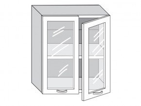 1.60.4 Шкаф настенный (h=720) на 600мм с 2-мя стек.дверцами в Пласте - plast.mebel74.com | фото