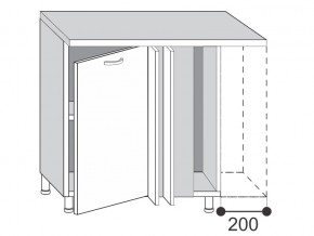 2.10.1у Шкаф-стол, УНИ в Пласте - plast.mebel74.com | фото