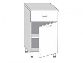 2.50.11 Шкаф-стол на 500мм с 1-им ящиком и 1-ой дверцей в Пласте - plast.mebel74.com | фото