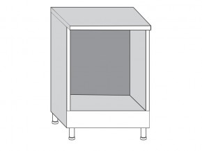 2.60.00 Шкаф-стол на 600мм под духовку без ящика в Пласте - plast.mebel74.com | фото