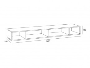 Антресоль MODUL 1600 в Пласте - plast.mebel74.com | фото 2