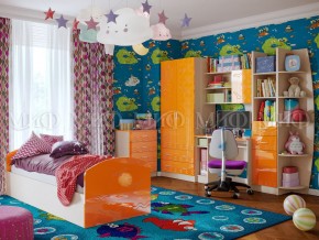 Детская комната Юниор-2 Оранжевый металлик в Пласте - plast.mebel74.com | фото
