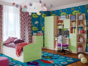 Детская комната Юниор-2 Салатовый в Пласте - plast.mebel74.com | фото