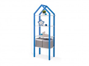 Детский напольный стеллаж-домик трансформер 2 в 1 Svogen синий в Пласте - plast.mebel74.com | фото 3