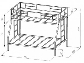 Двухъярусная кровать Гранада Коричневая в Пласте - plast.mebel74.com | фото 2