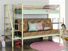 Двухъярусная кровать с диваном Мадлен 3 Слоновая кость-марки в Пласте - plast.mebel74.com | фото