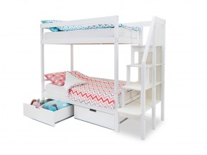 Двухъярусная кровать Svogen с ящиками белый в Пласте - plast.mebel74.com | фото 2