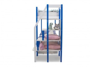 Двухъярусная кровать Svogen с ящиками сине-белый в Пласте - plast.mebel74.com | фото 4