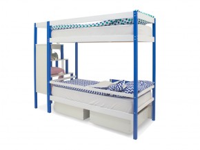Двухъярусная кровать Svogen с ящиками сине-белый в Пласте - plast.mebel74.com | фото 5