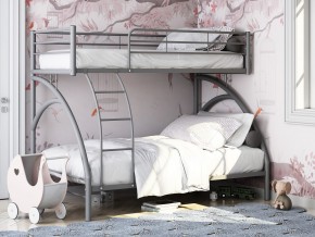 Двухъярусная кровать Виньола 2 Серая в Пласте - plast.mebel74.com | фото 1