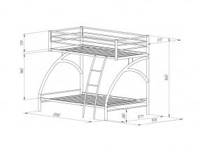 Двухъярусная кровать Виньола-2 Я Коричневый в Пласте - plast.mebel74.com | фото 2