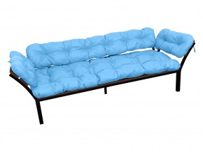 Диван Дачный с подлокотниками голубая подушка в Пласте - plast.mebel74.com | фото