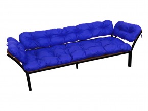 Диван Дачный с подлокотниками синяя подушка в Пласте - plast.mebel74.com | фото