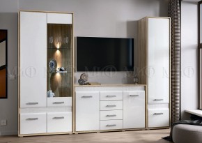 Гостиная Фортуна белая в Пласте - plast.mebel74.com | фото 2
