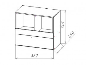 Комод Геометрия-8 в Пласте - plast.mebel74.com | фото 2