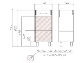 Комплект мебели для ванной 3D 40 в Пласте - plast.mebel74.com | фото 4