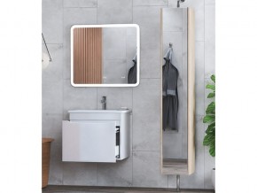 Комплект мебели в ванную Grani 600 белый подвесной в Пласте - plast.mebel74.com | фото 3