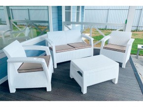 Комплект уличной мебели Yalta Terrace Set белый в Пласте - plast.mebel74.com | фото