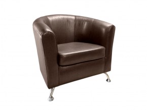 Кресло Бо кожзам Teos Dark Brown в Пласте - plast.mebel74.com | фото