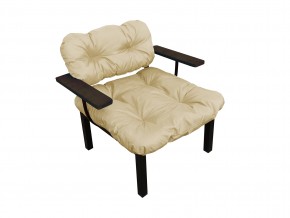 Кресло Дачное бежевая подушка в Пласте - plast.mebel74.com | фото 1