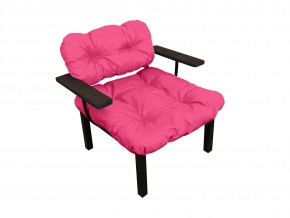 Кресло Дачное розовая подушка в Пласте - plast.mebel74.com | фото 1