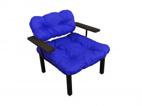 Кресло Дачное синяя подушка в Пласте - plast.mebel74.com | фото