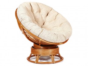 Кресло-качалка Papasan w 23/01 B с подушкой Cognac, ткань Старт в Пласте - plast.mebel74.com | фото