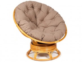 Кресло-качалка Papasan w 23/01 B с подушкой Honey, экошерсть Коричневый в Пласте - plast.mebel74.com | фото