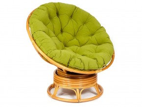 Кресло-качалка Papasan w 23/01 B с подушкой Honey, флок Олива в Пласте - plast.mebel74.com | фото