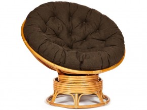 Кресло-качалка Papasan w 23/01 B с подушкой Honey, ткань Коричневый в Пласте - plast.mebel74.com | фото