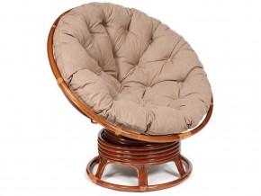 Кресло-качалка Papasan w 23/01 B с подушкой Pecan, экошерсть Коричневый в Пласте - plast.mebel74.com | фото