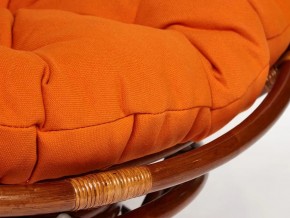 Кресло-качалка Papasan w 23/01 B с подушкой Pecan, ткань Оранжевый в Пласте - plast.mebel74.com | фото 3