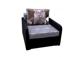 Кресло кровать Канзасик с подлокотниками кот с ромашкой в Пласте - plast.mebel74.com | фото
