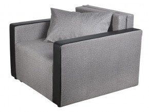 Кресло-кровать Милена с подлокотниками велюр серый в Пласте - plast.mebel74.com | фото 1