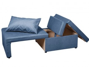 Кресло-кровать Милена велюр синий в Пласте - plast.mebel74.com | фото 2