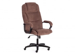 Кресло офисное Bergamo флок коричневый в Пласте - plast.mebel74.com | фото 1