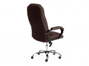 Кресло офисное Bergamo хром ткань коричневый в Пласте - plast.mebel74.com | фото 3