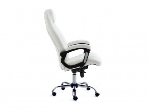 Кресло офисное Boss люкс хром кожзам белый в Пласте - plast.mebel74.com | фото 3