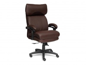 Кресло офисное Chief кожзам коричневый в Пласте - plast.mebel74.com | фото 1