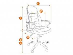Кресло офисное Inter флок серый в Пласте - plast.mebel74.com | фото 2