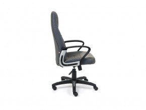 Кресло офисное Inter флок серый в Пласте - plast.mebel74.com | фото 3