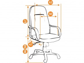 Кресло офисное Leader флок коричневый в Пласте - plast.mebel74.com | фото 2