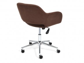 Кресло офисное Modena хром флок коричневый в Пласте - plast.mebel74.com | фото 3