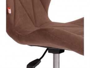 Кресло офисное Selfi флок коричневый в Пласте - plast.mebel74.com | фото 3