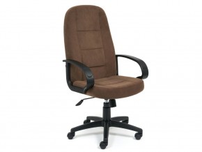 Кресло офисное СН747 флок коричневый в Пласте - plast.mebel74.com | фото 1