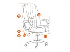 Кресло офисное СН888 LT флок серый в Пласте - plast.mebel74.com | фото 2