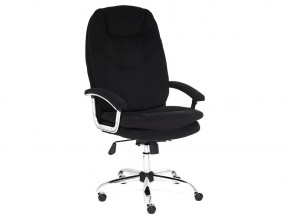Кресло офисное Softy lux флок черный в Пласте - plast.mebel74.com | фото 1