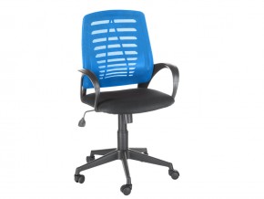 Кресло оператора Ирис стандарт черный/синий в Пласте - plast.mebel74.com | фото